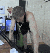 a man with a tattoo on his arm that says " a "