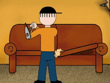 Kevin Spencer Break Couch GIF - Kevin Spencer Break Couch Axe GIFs