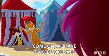 Come On We Have To Keep You Safe GIF - Come On We Have To Keep You Safe Come With Us GIFs