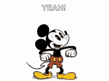 mickey mouse excited yeah yes oh yeah