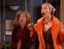 Friends Excited GIF - Friends Excited Jumping Up And Down GIFs