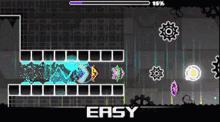 a screenshot of a game that says easy on it