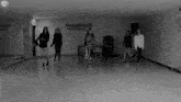 a group of young women are dancing in a room that says happyface entertainment