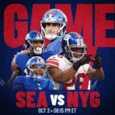 New York Giants Vs. Seattle Seahawks Pre Game GIF - Nfl National Football League Football League GIFs