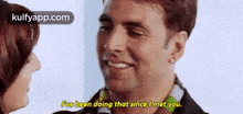 (Pve Been Doing That Since Imet You..Gif GIF - (Pve Been Doing That Since Imet You. Akshay Kumar Namastey London GIFs
