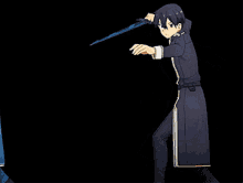 sword art online kazuto kirigaya kirito black swords man