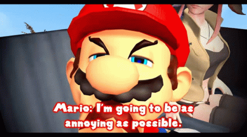 Smg4 Mario GIF - Smg4 Mario Im Going To Be As Annoying As Possible ...