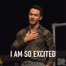 I Am So Excited Kevin Jonas GIF - I Am So Excited Kevin Jonas Saturday Night Live GIFs