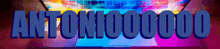 a computer screen displays the word antono00000