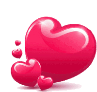Heart Love Sticker - Heart Love Pink Hearts Stickers