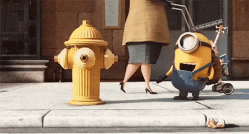 New trending GIF tagged minions flirting flirt bathtub…