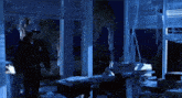 Terminator 2 T-1000 Looking Around Miles Dyson'S Home GIF