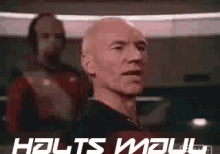 Picard Sagt Halt'S Maul - Halts Maul GIF - Halts Maul Halts Maul GIFs