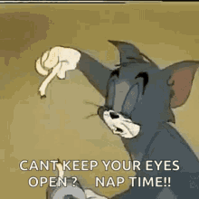 Tom And Jerry Tired GIF