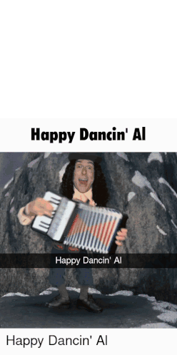 Happy Dancin' Al Weird Al Sticker - Happy Dancin' Al Weird Al Al Yankovic Stickers