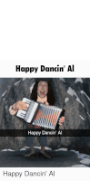 Happy Dancin' Al Weird Al Sticker