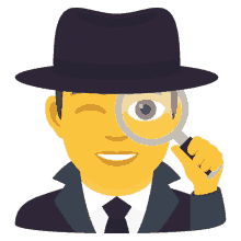 man detective people joypixels magnifying glass investigator