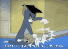 Tom And Jerry Spank GIF - Tom And Jerry Spank Mad GIFs