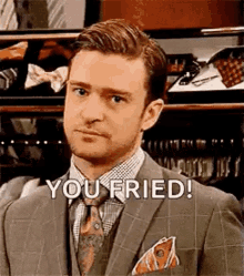 You Fried Stare GIF - You Fried Stare Justin Timberlake GIFs