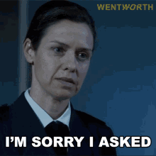Im Sorry I Asked Vera Bennett GIF - Im Sorry I Asked Vera Bennett Wentworth GIFs