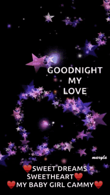 glitter good night my love