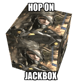 Hop On Jackbox Metal Gear Rising Sticker - Hop On Jackbox Metal Gear Rising Raiden Stickers