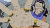 a cartoon drawing of a person 's hand with rings on their fingers