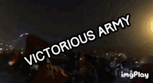 victorious army