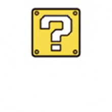 a yellow question mark with a white question mark inside of it .