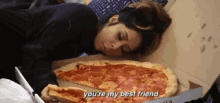 Pizza Is My Bestfriend Nicole Polizzi GIF