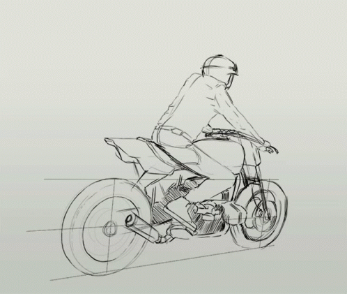 How to draw a Kawasaki Ninja Motor Bike  YouTube