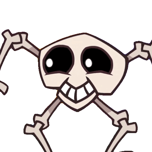 Laughing Skeleton Sticker - Laughing Skeleton Om Nom Stories Stickers