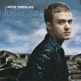 justin timberlake 's album justified features a man in a leather jacket