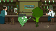 Family Guy Broccoli GIF - Family Guy Broccoli Fighting Broccoli GIFs