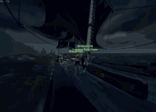 a screenshot of a video game shows a pirate named shmarashir