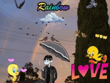 Rainbow Love GIF - Rainbow Love Birds GIFs