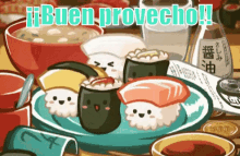 Sushi Buen Provecho Anime GIF