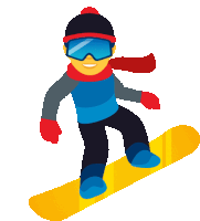 Snowboarder Activity Sticker - Snowboarder Activity Joypixels Stickers
