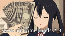 Show Me Some Funds Anime GIF - Show Me Some Funds Anime T3 GIFs
