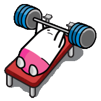 Weightlifter Exercise Sticker - Weightlifter Exercise Gyms Stickers