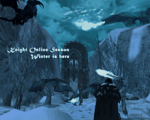 Knight Online Winter Winter Is Here GIF - Knight Online Winter Winter Is Here Snow GIFs