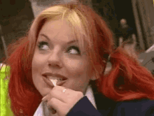 Geri Halliwell Ginger Spice GIF - Geri Halliwell Ginger Spice Bubble Gum GIFs