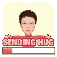 sending hug love sending love hearts guy
