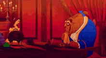 Beauty And The Beast Dinner GIF