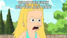 What The Fuck Did You Just Say Lola Skumpy GIF - What The Fuck Did You Just Say Lola Skumpy Big Mouth GIFs