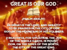 Great Is Our God Psalm48 GIF - Great Is Our God Psalm48 Mountain Of His Holiness GIFs