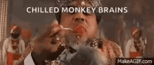 Indiana Jones Monkey Brains GIF - Indiana Jones Monkey Brains Food GIFs