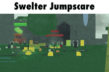 a screenshot of a game called swelter jumpscare
