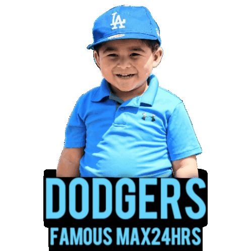 Max24hrs Max24hours Sticker - Max24hrs Max24hours La Dodgers Stickers