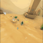 a screenshot of a video game in a foreign language with a button to update